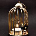 Metal Golden Cage Tealight Holder – 5 Inch