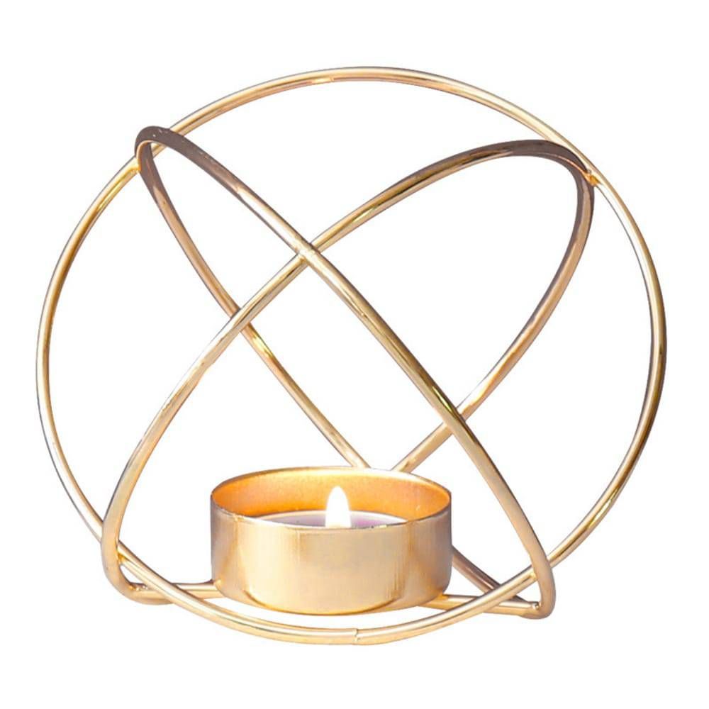 Metal Round Candle Stand – Height 13 CM (1 Piece)