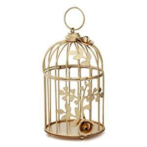Metal Golden Cage for Decoration – 20 CM (Hanging/Tabletop)