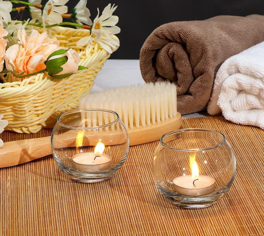 3 Inch Glass Candle Holder (Round Tealight Holder) – 1 Piece