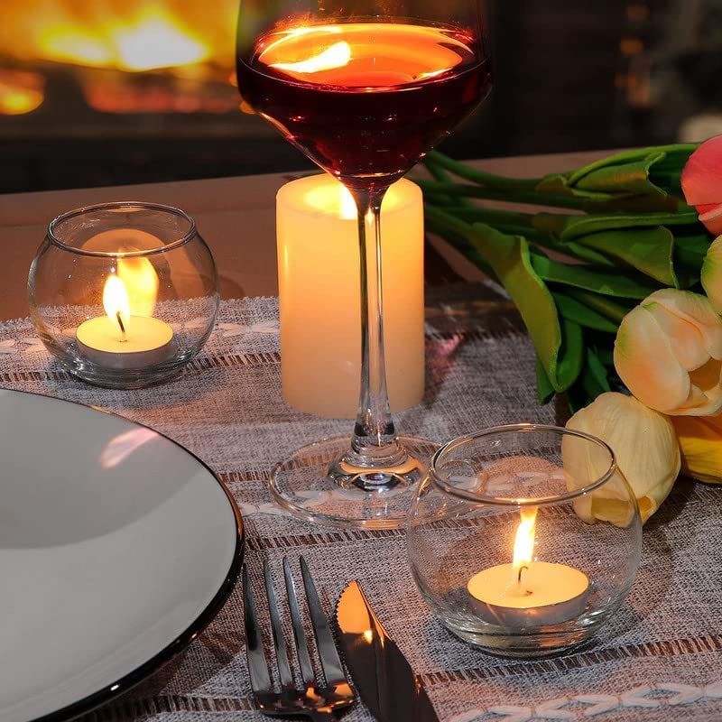 3 Inch Glass Candle Holder (Round Tealight Holder) – 1 Piece