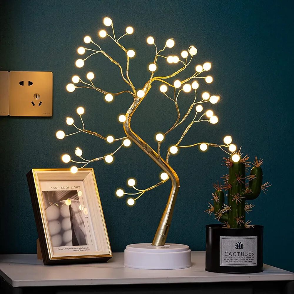 Pearl Tree Decorative Table Lamp – Warm White (USB/AA)